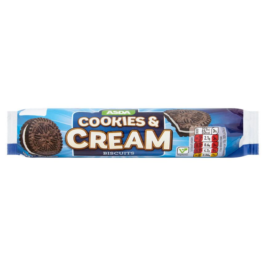 ASDA Cookies & Cream Biscuits