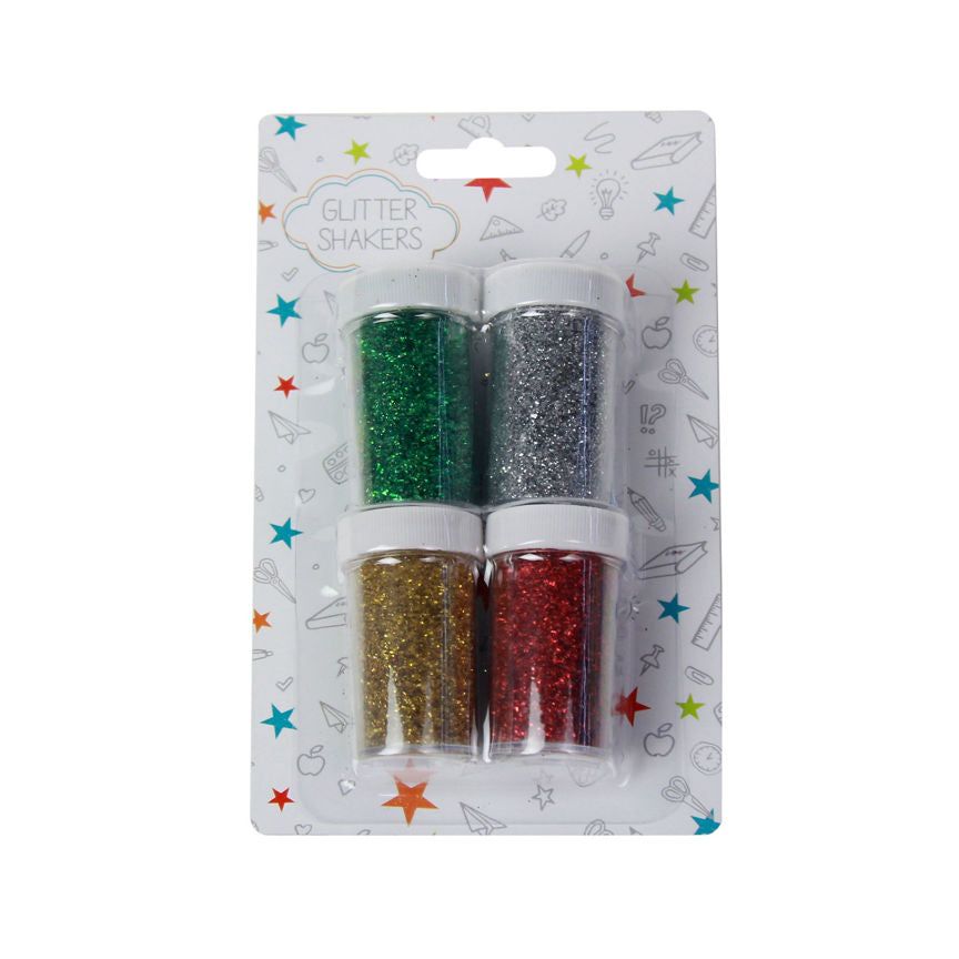 ASDA Craft Glitter Shakers - 4 Pack