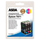 ASDA Epson T071 Colour Ink Cartridges