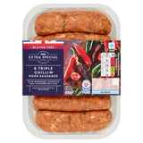 ASDA Extra Special 6 Pork & Three Chilli Sausages