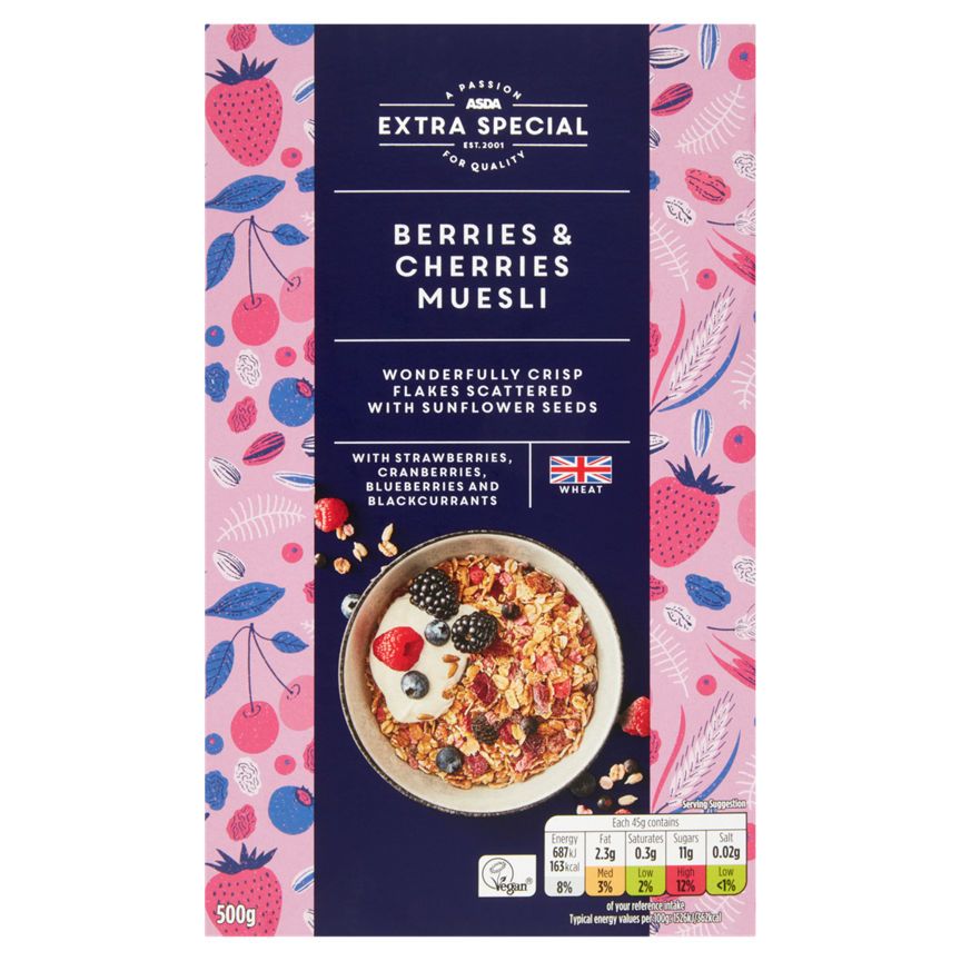 ASDA Extra Special Berries & Cherries Muesli