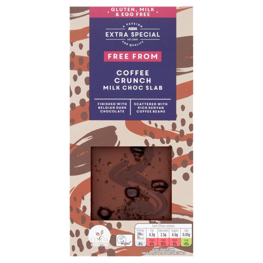 ASDA Extra Special Free From Coffee Crunch Milk Choc Bar