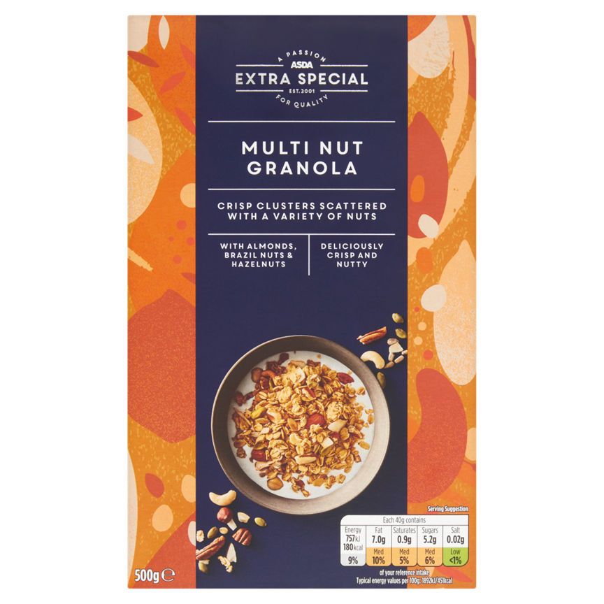 ASDA Extra Special Multi Nut & Three Seed Granola