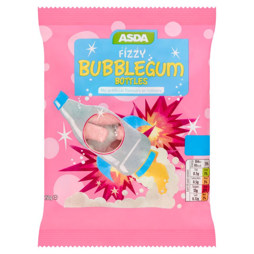 ASDA Fizzy Bubblegum Bottles