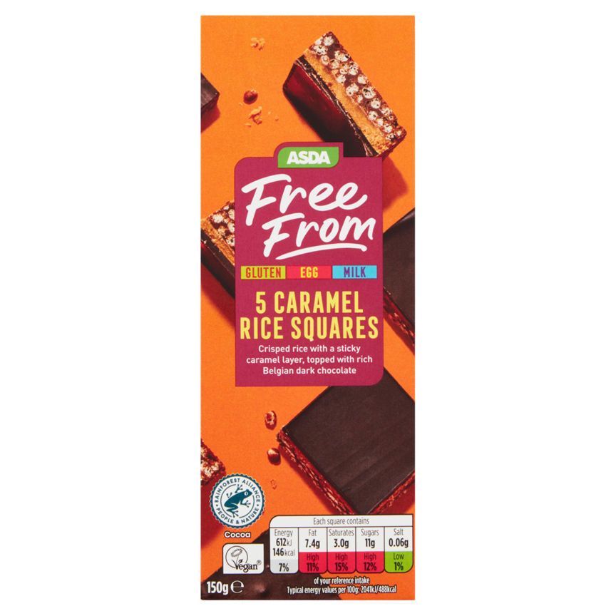 ASDA Free From Caramel Rice Squares