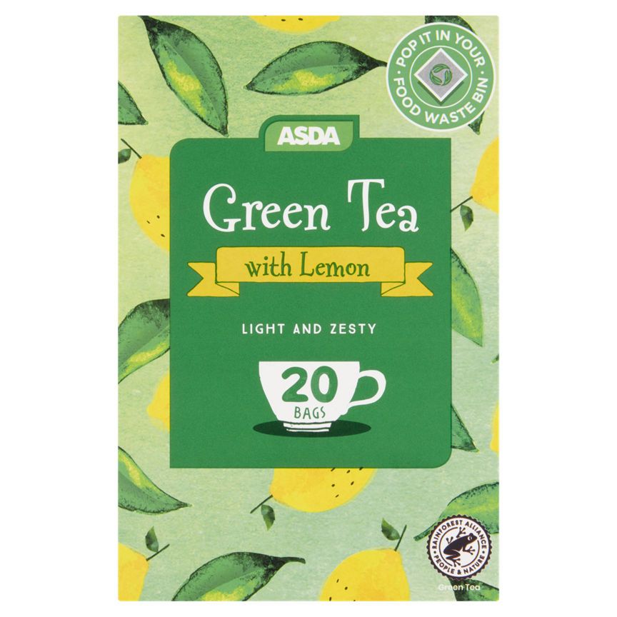 ASDA Green Tea with Lemon 20 Tea Bags