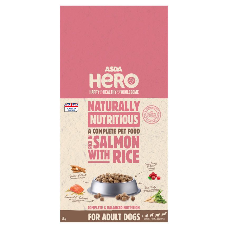 ASDA Hero Complete Salmon & Rice Dry Adult Dog Food