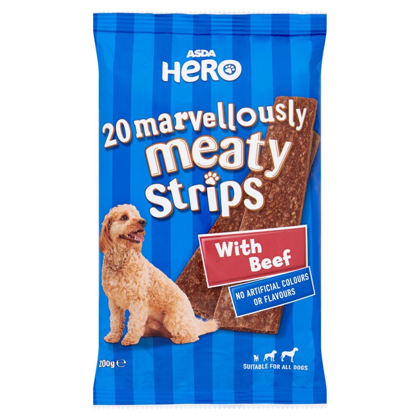 ASDA Hero Marvellously Meaty Strips with Beef 20 Pack