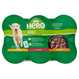 ASDA Hero Meat & Poultry Casserole in Gravy Adult Dog Food Tins