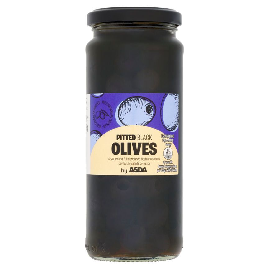 ASDA Jar Of Pitted Black Olives