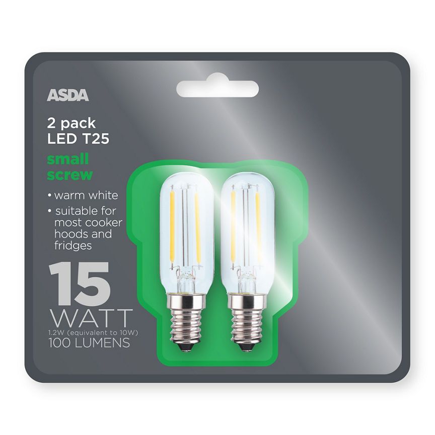 ASDA LED Cookerhood 15W Small Screw Lightbulb