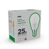 ASDA LED Round 25W Small Screw Lightbulb