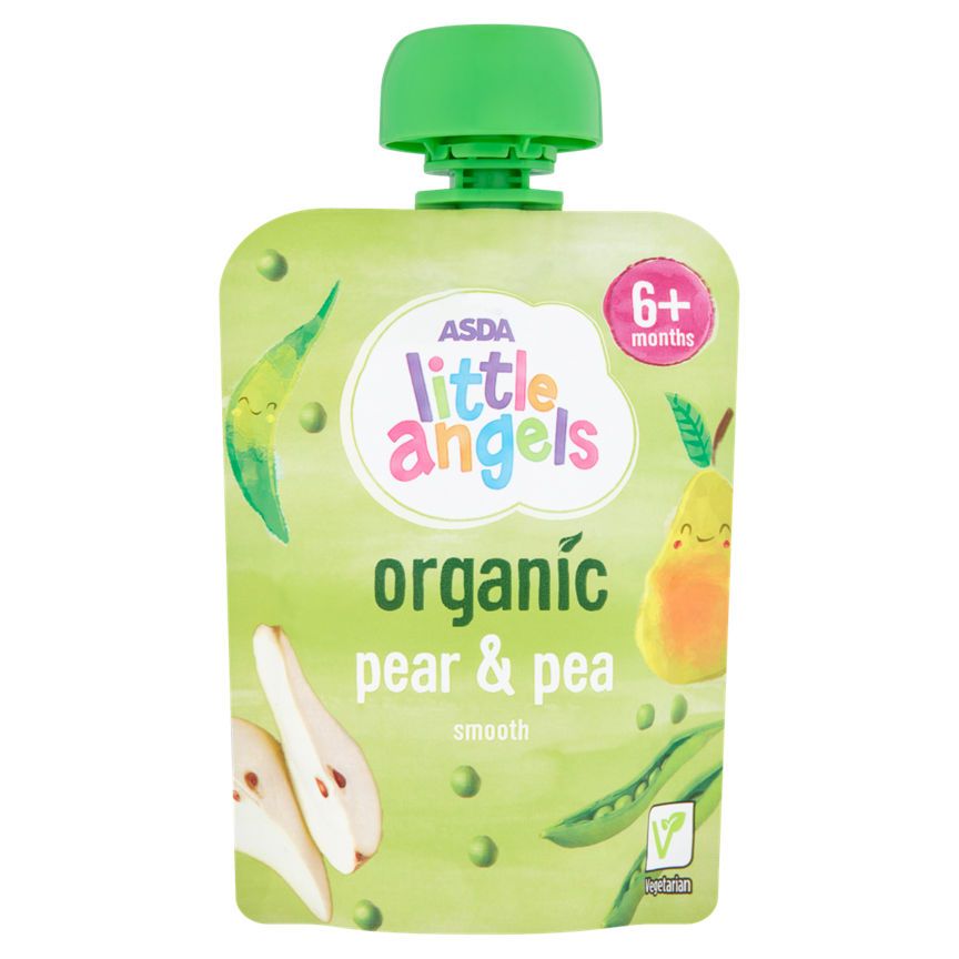 ASDA Little Angels Organic Pear & Pea 6+ Months