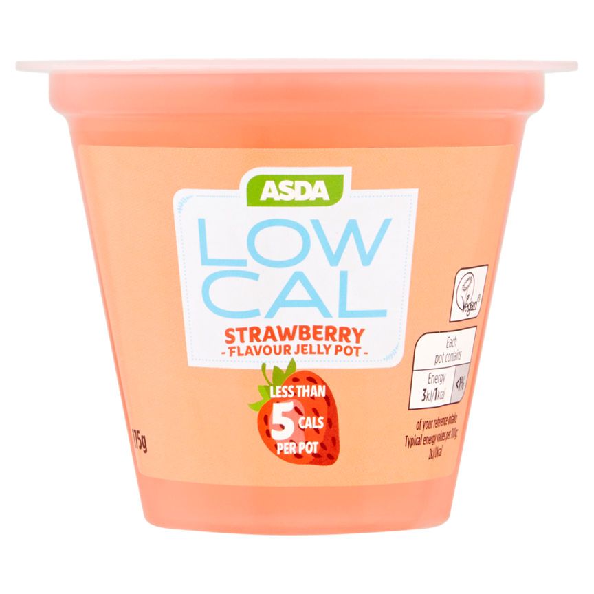 ASDA Low Cal Strawberry Flavour Jelly Pot