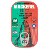 ASDA Mackerel Fillets in a Fiery Hot and Spicy Sauce 125g