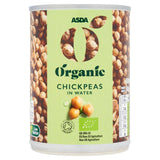 ASDA Organic Chickpeas in Water