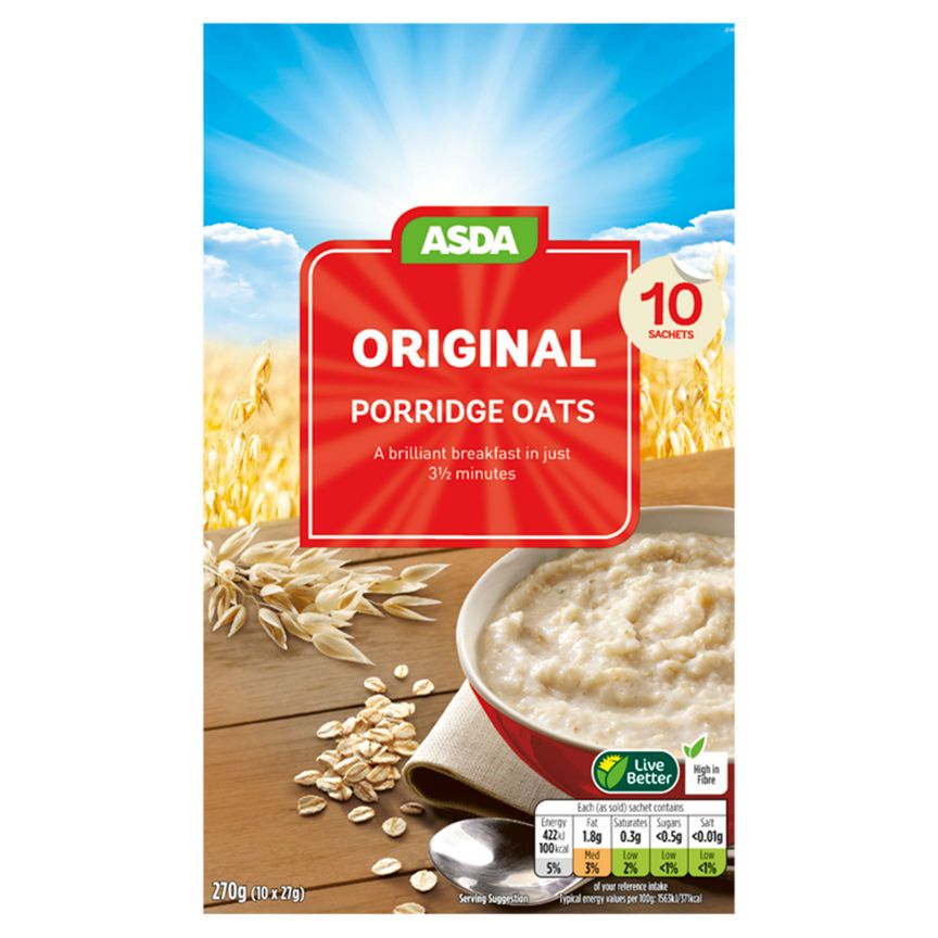 ASDA Original Porridge Oats Sachets