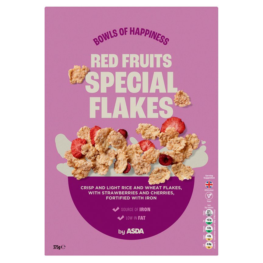 ASDA Red Fruits Special Flakes Cereal