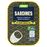 ASDA Skinless & Boneless Sardines in Sunflower Oil