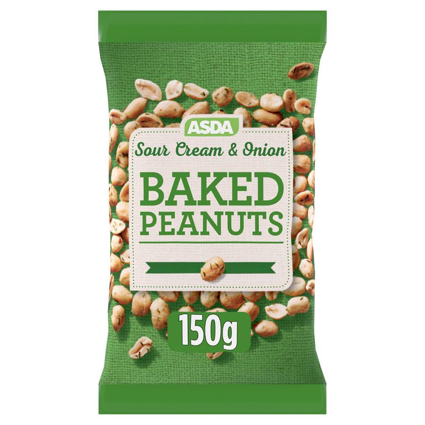 ASDA Sour Cream & Onion Flavour Baked Peanuts 150g