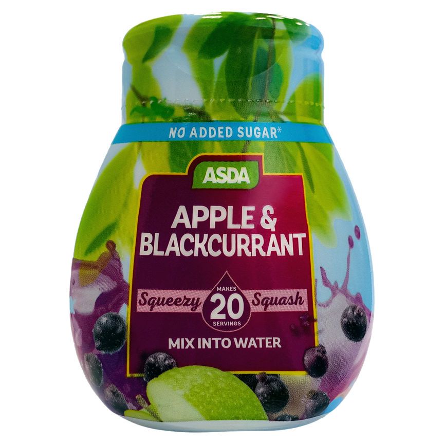 ASDA Squeezy Squash Apple & Blackcurrant Flavour 66ml