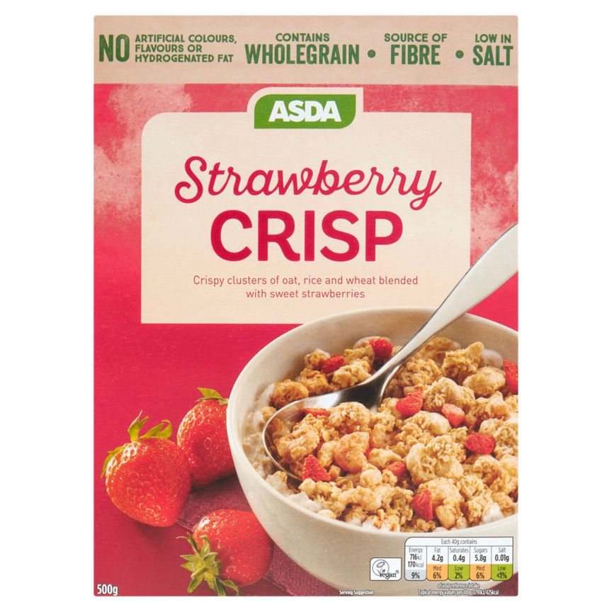 ASDA Strawberry Crisp Cereal