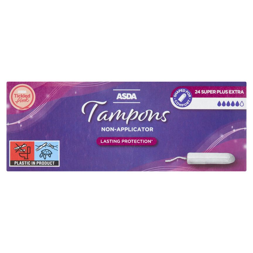 ASDA Super+ Non-Applicator Tampons