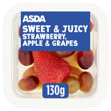 ASDA Sweet & Juicy Strawberry, Apple & Grapes 130g