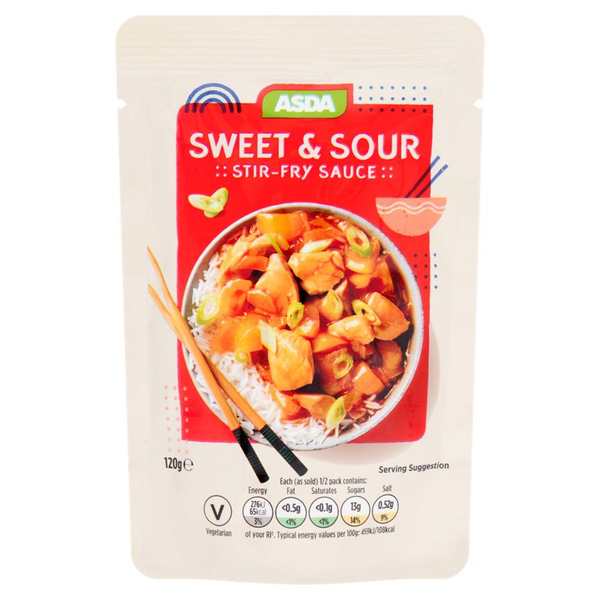 ASDA Sweet & Sour Stir-Fry Sauce 120g