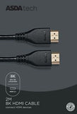 ASDA Tech 8K HDMI Cable - 2m