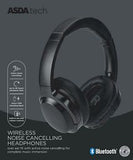 ASDA Tech Bluetooth Noise Cancelling Headphones - Black