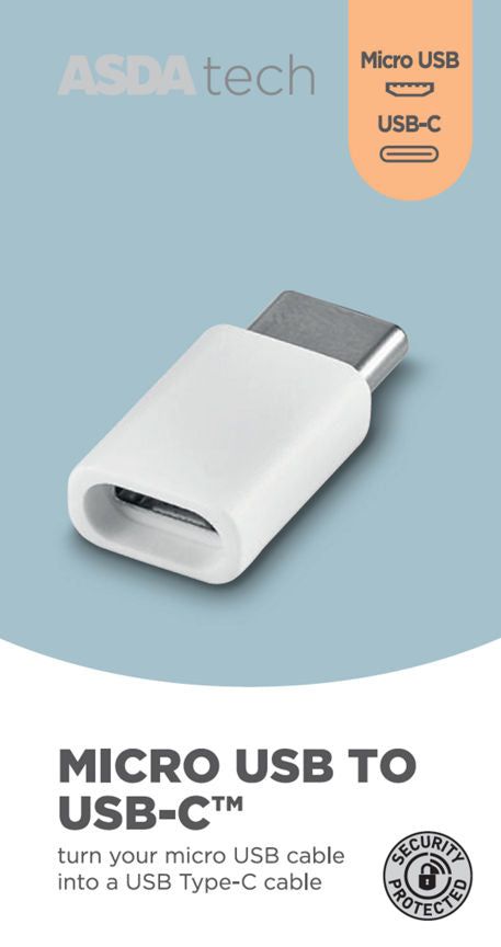 ASDA Tech Micro-USB to USB-C Adapter