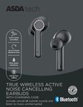 ASDA Tech True Wireless Active Noise Cancelling Earphones - Black