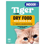 ASDA Tiger Dry Food with Chicken & Veg Indoor Cat 1.2kg