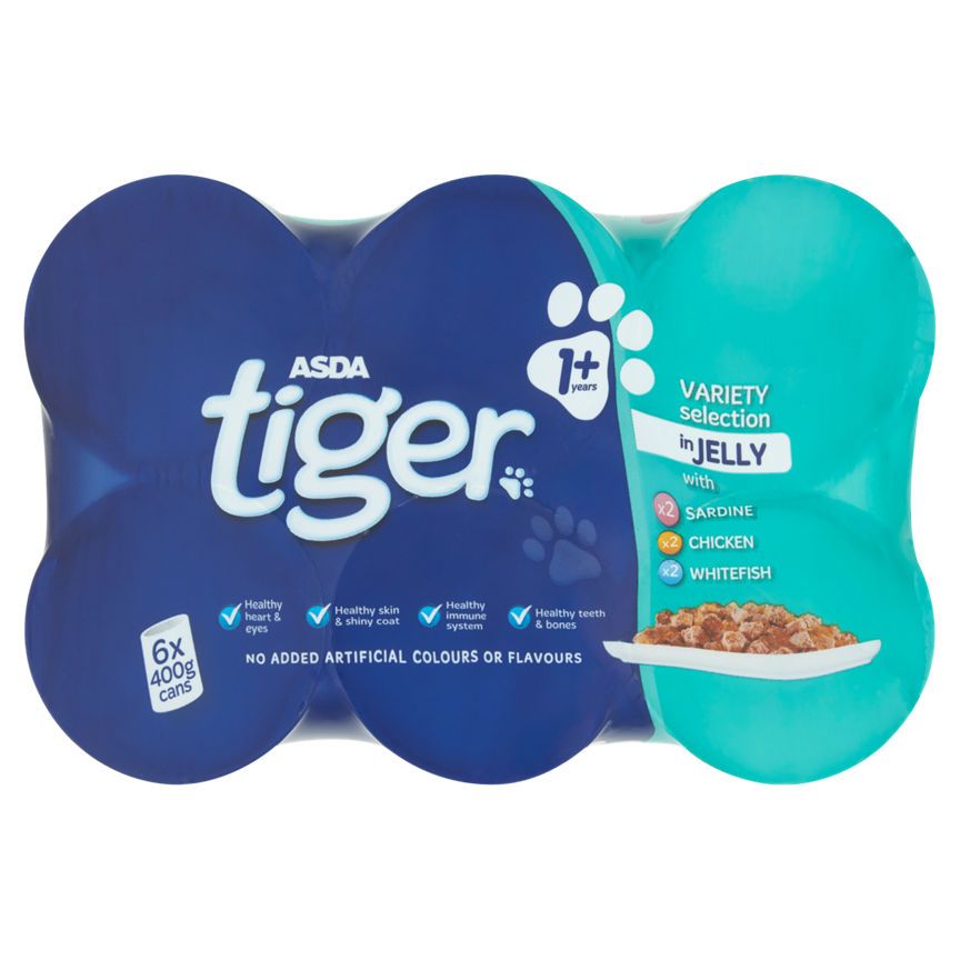 ASDA Tiger Favourites in Jelly Cat Tins