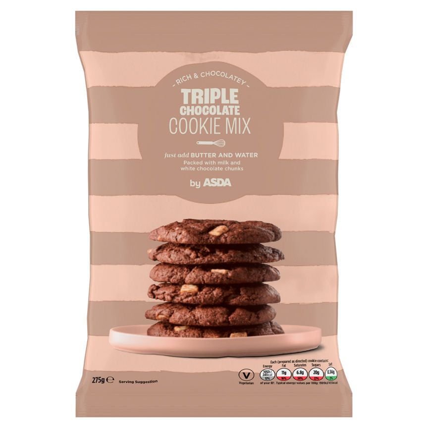 ASDA Triple Chocolate Cookie Mix 275g