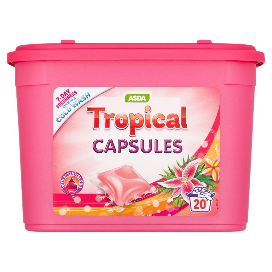 ASDA Tropical Capsules 20 Washes