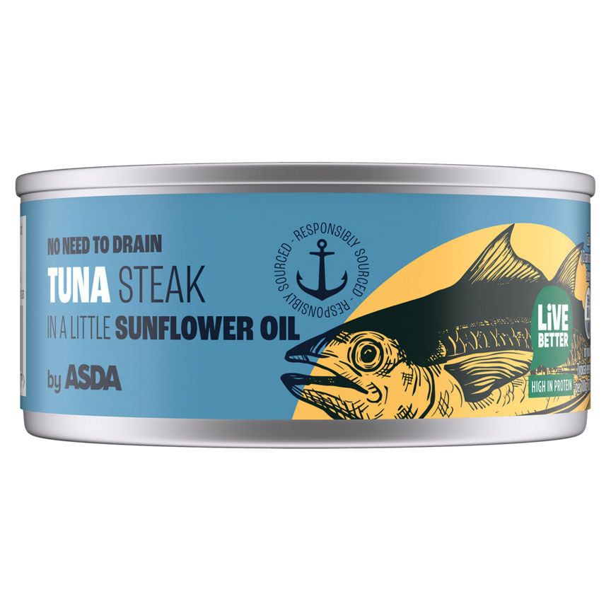 ASDA Tuna Steaks in a Little Sunflower Oil 110g