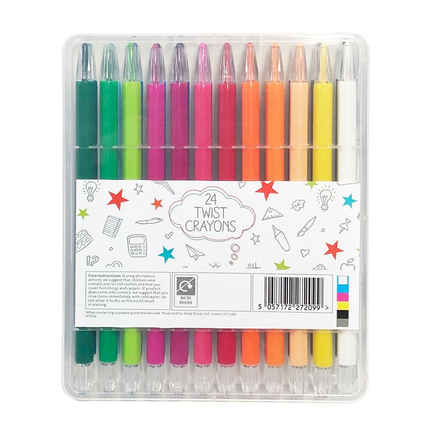 ASDA Twist Crayons 24 Pack