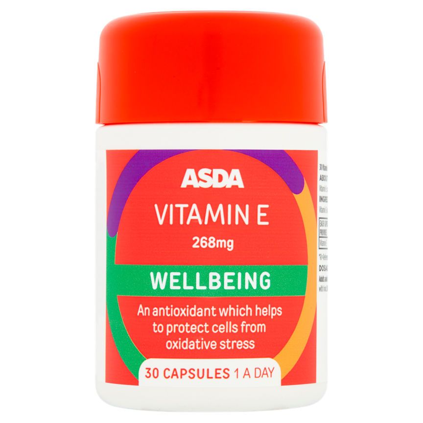 ASDA Vitamin E 268mg Wellbeing Capsules