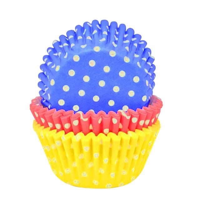 Assorted Polka Dot Cupcake Cases, Pack of 75