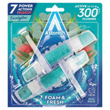 Astonish Foam and Fresh Twin Pack Rim Block Eucalyptus   2 x 40g