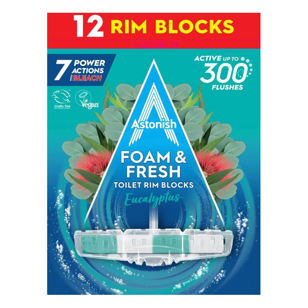 Astonish Toilet Rim Blocks, 12 Pack