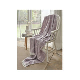 At Home with Stacey Solomon Lilac Knitted Throw