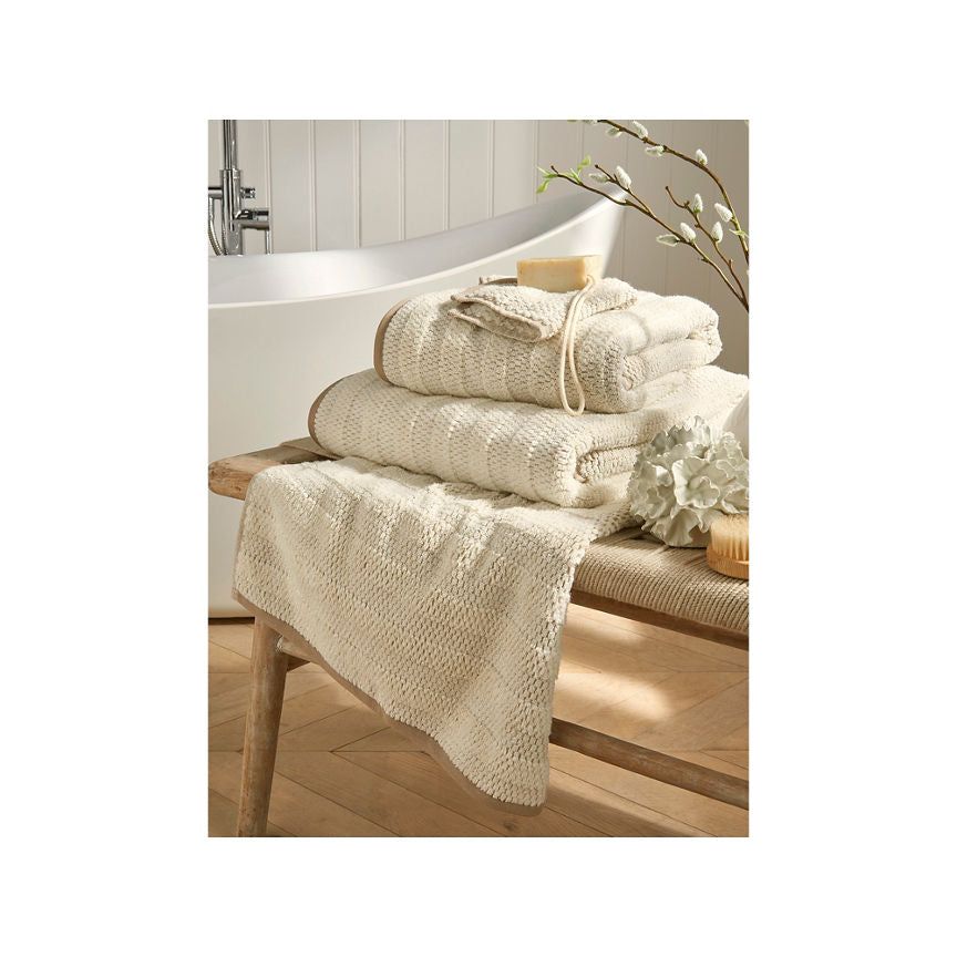 At Home with Stacey Solomon Natural Textured Bath Sheet