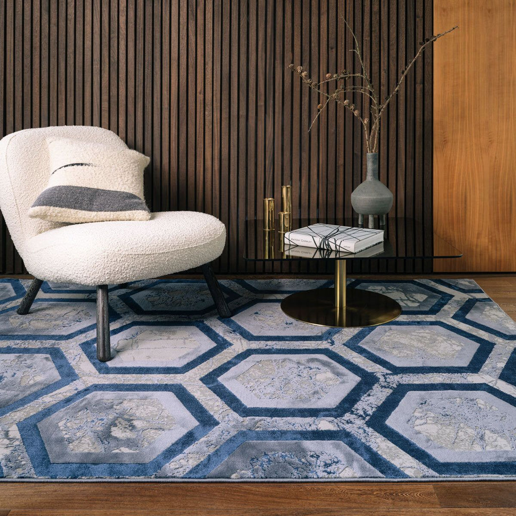 Aurora Hexagon Rug, in 2 Sizes