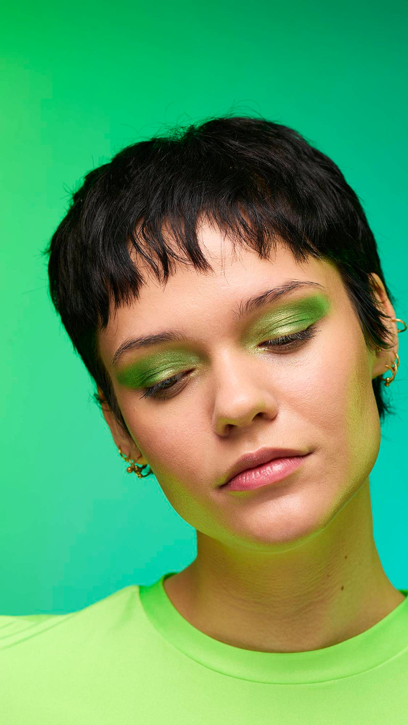 Lush Aurora glitter crumble in jade, imported from the UK