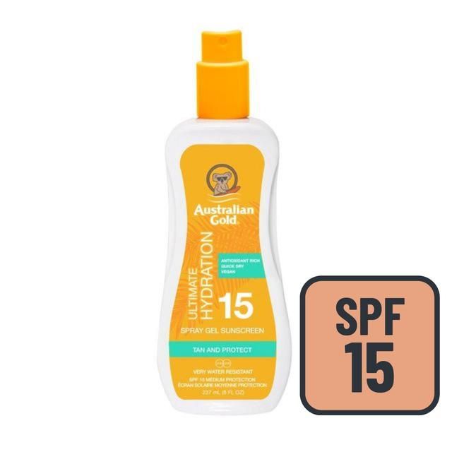 Australian Gold SPF 15 Sunscreen Clear Spray   237ml