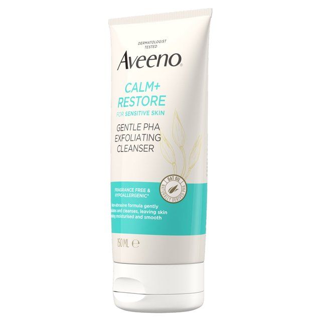 Aveeno Calm and Restore Gentle PHA Exfoliating Cleanser   150ml