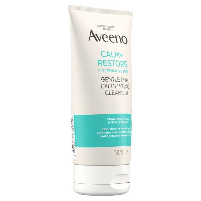 Aveeno Calm and Restore Gentle PHA Exfoliating Cleanser   150ml